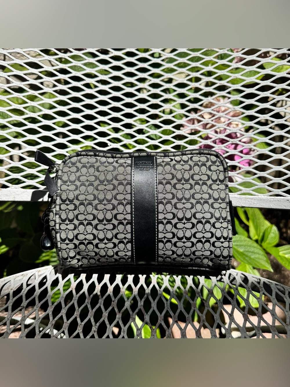 Y2K Coach Monogramed Cosmetic Pouch